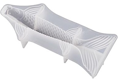 Halbstereoskopische große Fisch-Wandornamente, Tropfenform, Wandanhänger, Schreibtischdekoration, Epoxid-Silikonform