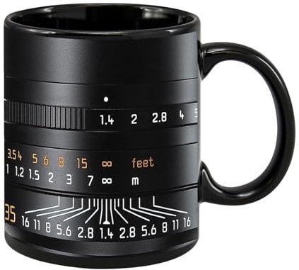 Générique Camera Lens Coffee Mug, Photography Novelty Mugs, Adorable Compact Hot Cold Drinks, Realistic Cameras Cup Photographers, Portable Present for Coffee Lovers and Collectors