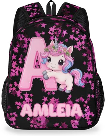 DOHOATI Personalized-Kids-Backpack for Boys Girls Custom Toddler Backpack Bookbag for Preschool School Student