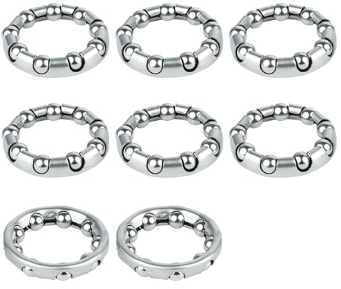 WKabnkn 8Pcs Bicycles Balls Bearing Retainer Mountain Bike Headsets Caged Balls Fork Hubs Bottom Bracket Fork Hub Bottom Bracket Bearing