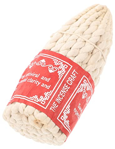 Ciieeo Incense Purification Sticks for and Herbal Buddhist Meditation Rope Handmade, Polyester Material Long-lasting Aroma for Relaxation and Air Rituals Suitable for Incense Burner