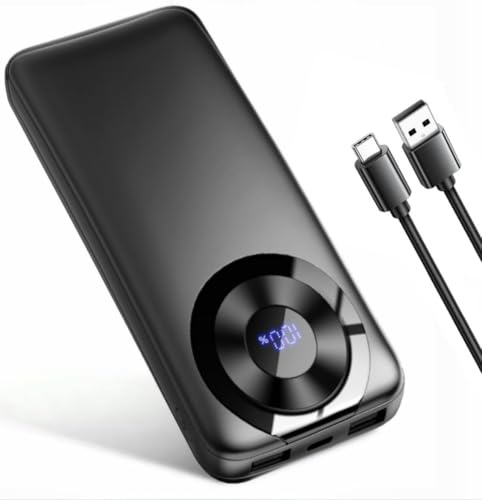 Power Bank, PowerBank 10000mAh PD 15W Ricarica Rapida con Ingresso e Uscita USB-C Batteria Esterna, Caricatore Portatile Display LED per iPhone 16/15/14/13/Pro/Pro Max