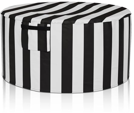 Copertura per Braciere Rotonda Copertura antipolvere for barbecue rotondo pesante da esterno, impermeabile, for braciere patio, antipioggia, protezione solare, copertura for(Stripe,92X51CM)