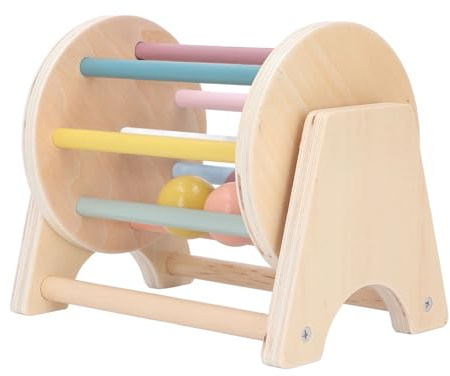 Akozon Rolltrommel-Spielzeug für Kleinkinder – Kleinkind-Spinntrommel für die Frühkindliche Bildung – Baby-Hand-Augen-Koordinationstraining – Sicheres und Leichtes Musikspielzeug für Kleinkinder