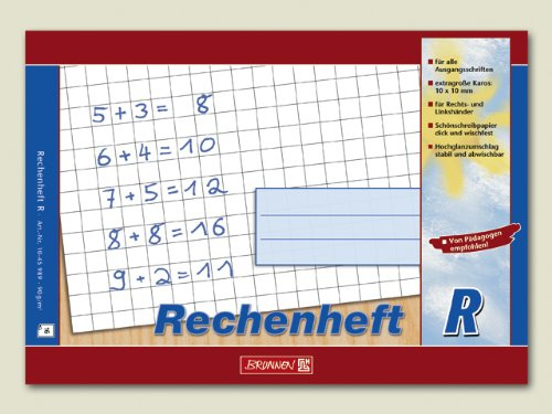 10X BRUNNEN Rechenheft A5quer Lin R 16Bl