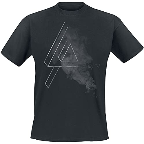 Linkin Park Smoke Logo Unisex T-Shirt Nero 100% Cotone Regular