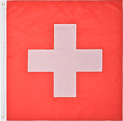 Schweiz Flagge 3 'x 3' ft 210D Nylon Premium Outdoor Schweizer Flagge