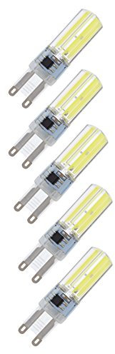 NuLoXx 5er Pack LED G9 COB 3W/840 4000K neutralweiß 330LM AC 220-240V, 360° Abstrahlwinkel