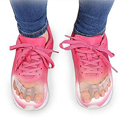 PEDIMEND Gel Toe Separator, Gel Bunion Corrector Toe Protectors Straightener Flexible Toe Spacers Spreader Rubber Toe Stretchers Runners Dancers Mountain Climbers Bikers, Yogis for Men and Women