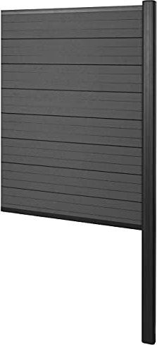 Mendler Pare-Vue en WPC Sarthe élément d'extension étroit 95cm Anthracite