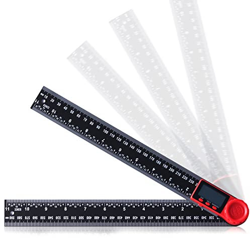 Digital Angle Finder,360° Protractor Angle Measurement Tool,Electronic Angle Gauge Ruler Used for Woodworking Construction Repairing