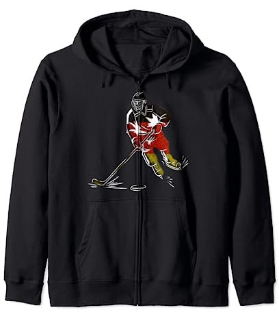 Eishockey Spieler Deutschland deutscher Eishockeyspieler Kapuzenjacke