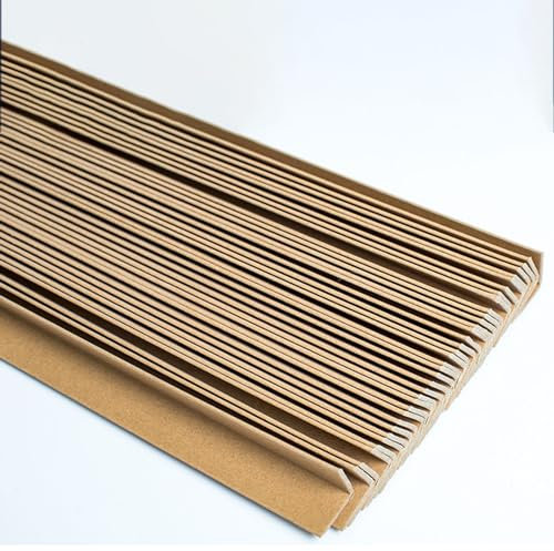 Kantenschutz Kantenschutz aus Karton, verstärkte Ecken for Schutz von Paletten, um ein Verrutschen der Verpackung zu verhindern und Sendungen zu stabilisieren, 100er-Pack Kartoneckenschutz, 4 8 16 35