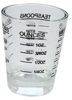 ABOOFAN küchenarmatur kitchen accessories Messbecher mit klarer Becher Messbecher für Flüssigkeiten Unzenbecher aus Glas Messbecher aus Glas Mehrzweck Werkzeug Weinmesser Unzen Tasse