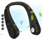 EXTFANS Nackenventilator Tragbarer, 360° Kühlender Hals Ventilator, 5 Geschwindigkeiten Neck Fan, Halsventilator Wiederaufladbar, USB-Ventilator Für Sport, Reisen, Innen, Außen