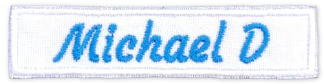 Namensschild Gestickt Namen personalisiert Uniform Applikation Name Patch Custom (sew on, 70x15 mm)