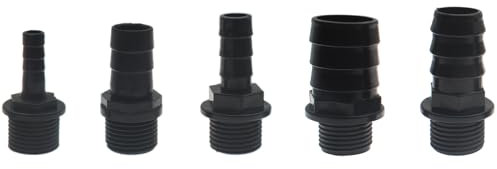 HAJXZH 5 Größen Düsen-Set für Brunnenpumpe, Kunststoff-Springbrunnenpumpe, Düsenadapter für Aquarium, Aquarium, Teich, Hydrokultur