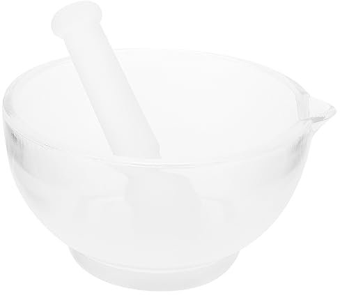 Mikinona 1juego Bowl Para Medicina Con Mortero y Pistilo Utensilio De Laboratorio Diseño Funcional y Portátil Para Cocina y Experimentos Químicos