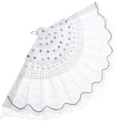 RORPOIR Elegant Lace Folding Fan for Women Vintage Handheld Accessory for Parties Performances and Costumes Unique Antique Design Classic Patterns