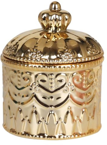 COLLBATH Schmuckkästchen Gedenkkette Schmuckdose japanisches Organizer für Schmuckketten storage boxes aufbwahrungs-box Präsentationsglas für Snacks Kommodengeschirr Keramik Golden
