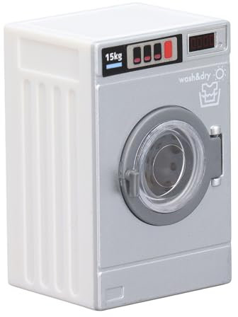 1: 12 Dollhouse Miniature Washing Machine, Miniature Toy Washing Machine, Doll House Simulation Dollhouse Lifelike Decorative Model Washer For Dollhouse Bathroom accessories