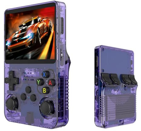 Keyboy - Console de Jeu Keyboy, Retroboy,Gameboy,Console de Jeu Portable rétro avec Plus de 20000 Jeux, Console de Jeu Portable HD 3,5 Pouces sans Fil (Violette Carte Unique,64G)