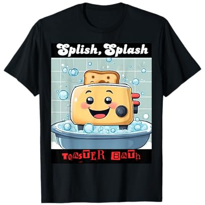 Happy Toaster, machen Toast während Sie ein schönes Schaumbad nehmen. T-Shirt