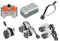 Lego Technik Servo moteur, boîte à piles pour télécommande, 11 pièces moteur Lego, kit de moteurs Lego, câble de rallonge, télécommande pour moteur Lego