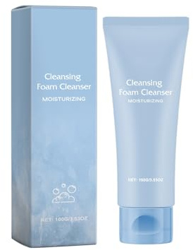 Crème Nettoyante Hydratante Visage, Nettoyant Rafraîchissant, Foam Cleanser, Hydrate, Élimine Les Impuretés, et Nettoie la Peau en Profondeur, Éclaircit le Teint, Pour Tous les Types de Peau