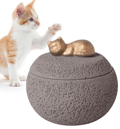 Caja para cenizas de animales | Urna funeraria estable,Caja conmemorativa para gatos decorativos