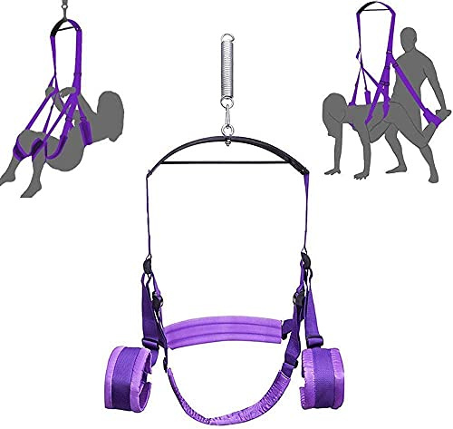 TRQOYTU Columpio Bondage Rainraints Kit Columpio Giratorio De 360° Juego De Columpios De Amor Como Manta - Capacidad De Carga 180 Kg - Juguete Sexual Para Juegos Bondage