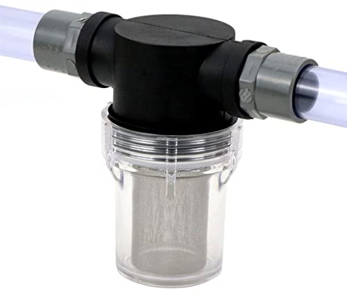 MRVAKDYDI Filtro a Rete per tubazioni da Giardino, Filtro in Linea for Pompa dell'Acqua for irrigazione con Tubo da Giardino a 40 Maglie, connettori da 1/2/3/4/1(1 inch)