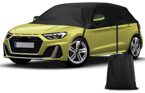Cubierta Impermeable Reemplazar para Audi A1 2010-2025, Medio Garaje Lona para Coche Cubierta a Prueba Viento para Todo Tipo de Clima, Resistente a los Rayos UV