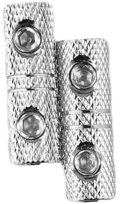 ZYNCUE 8 Gauge Brass Butt Connectors for Car Audio, 2-Pack, 8GA Silver Wire Couplers with - Terminals