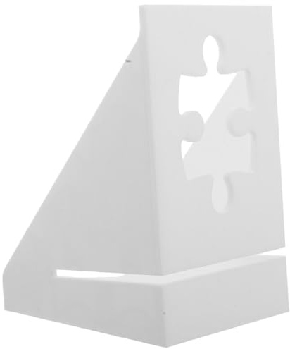 WHAMVOX Soporte de Plástico White para Cajas de Rompecabezas Diseño Que Ahorra Espacio y Montaje Instantáneo, Accesorio Adecuado para Exhibición y Almacenamiento en Casa