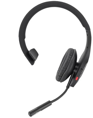 ZAICOLER Casque sans Fil Bluetooth 5.3 à Oreille Unique avec Microphone Antibruit AI, Lecture 70 Heures, Temps de Conversation 55 Heures, Casque de Camionneur pour Les Chauffeurs de