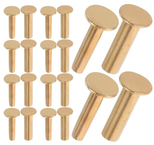 Operitacx Remaches para Cuchillos de Cocina de Cobre Dorado Instalación Rápida y Alto Rendimiento para Uso Doméstico y Tareas de Bricolaje en Cuchillería