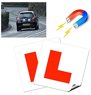 2 x Fully Magnetic Exterior Car New Learner Driver L Plates - Secure & Safe