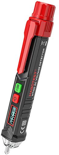 amropi Senza Contatto Tensione AC Penna Tester Allarme Rivelatore con Suono Cicalino e Luce Allarme (1 Penna Tester)