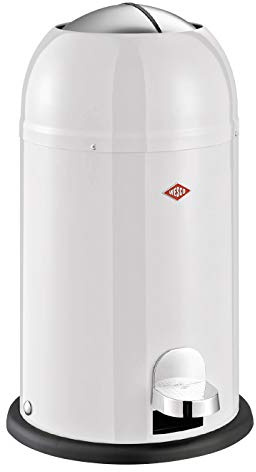 WESCO 180312-74 Treteimer und Kunststoffeinsatz, 12 l, Mattweiß