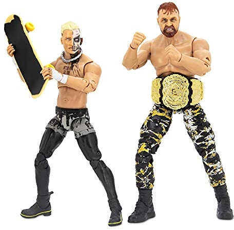 AEW AEW0145 Unrivaled Collection Rivals Pack-Darby Allin and Jon Moxley Action Figures, Plus Accessories, Multi