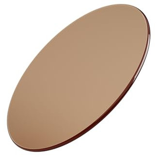 Tischplatte Aus GehäRtetem Glas, Blau, Teefarbe, Tischplatte Aus Sicherheitsglas, Platte Glastisch, Tempered Glass Diy Table, Glasplatte Rund Tischplatte Wetterfest, Kratzfest ( Color : Tea color , Si