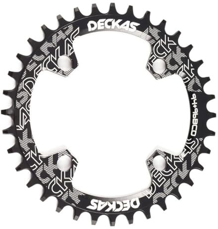 WANGZEYU Kettenblatt 94+96 BCD Fahrrad Kettenblatt Rund/Oval 32T 34T 36T 38T MTB Fahrrad Kettenblatt FahrradkettenbläTter (Größe : 38T, Color : 9496bcd Round Black)