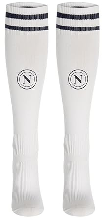 smart millenials srl SSC NAPOLI tävlingsstrumpor borta, EA7 officiell produkt, fotbollsstrumpor vita 2024/2025-39/42