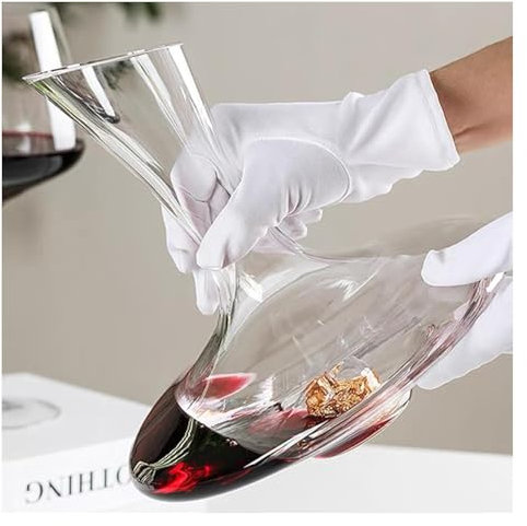 Réveil de cadeau unique, réveil de whisky avec bou Carafe à vin Verrerie de carafe à vin de luxe, verre en cristal soufflé à la main à 100 %, aérateur à main for le vin, cadeaux for le vin, accessoire