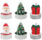 SJUNJIE 6 Piezas Mini Velas de Navidad Cabeza de Anciano Velas de Navidad Decorativas Patrón de Regalo Velas en Forma de árbol de Navidad Adecuado para Decoración de Mesa de Comedor y Sala de Estar