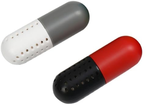 COLLBATH 2 Stück Schuh Deo Kapseln Aus Kunststoff Geruchsabsorbierend Und Wiederverwendbar Small Für Schuhe Schrank Und Wohnheim Feuchtigkeitsbindend Und Geruchsfrei