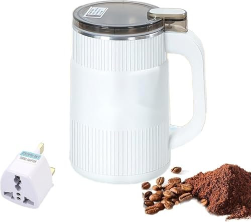 GKIRQVPE Grinder Electric, Coffee Bean Grinder，Grinder， For Kitchen，(Bianco)