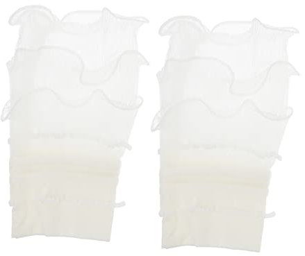 Holibanna Abnehmbare Spitzenmanschetten Damen Blumenmuster Dekorative Handgelenk Manschetten Weiß Elegante Verzierungen Für Pullover Kleider Und Blusen