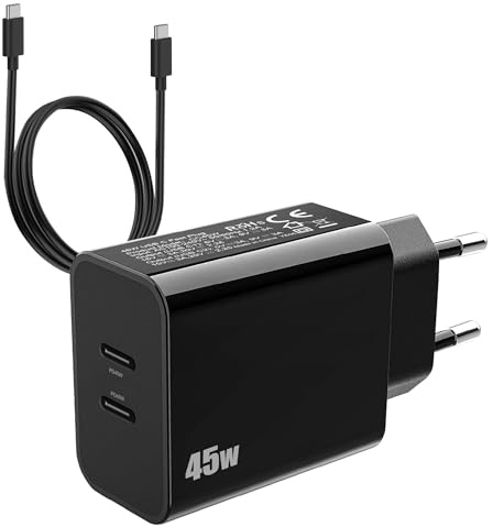 Chargeur USB C 45W Chargeur Samsung Charge Rapide pour Samsung A56 A57 5G A36 S26 Ultra/S24 Plus Galaxy /S25 Edge/S23 FE/S22 A37 A55 A54 A25/A16 Z Fold 5 6 iPhone 16 USBC Prise/USB C Secteur et Câble